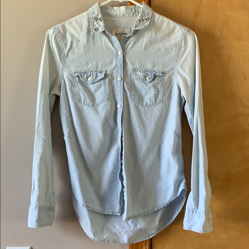 Jean dress shirt